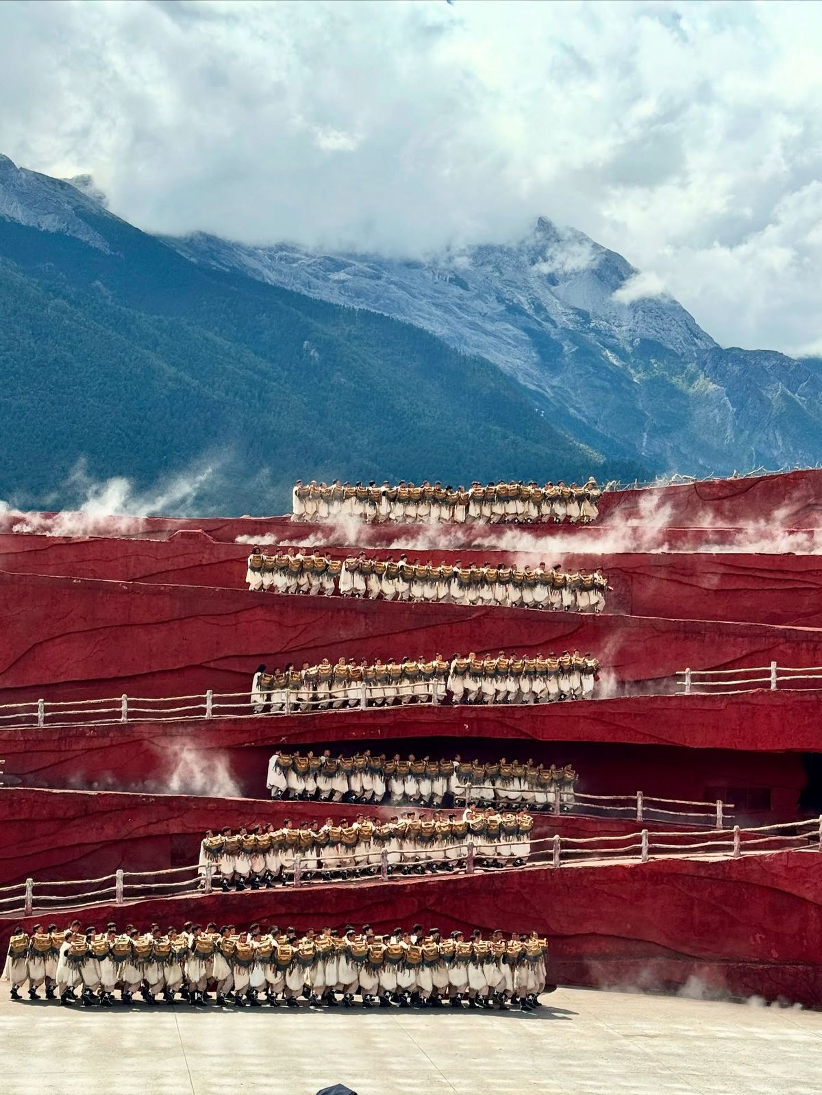 Outdoor performance at Jade Dragon Snow Mountain